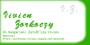 vivien zorkoczy business card